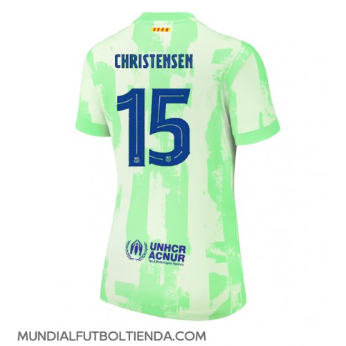 Camiseta Barcelona Andreas Christensen #15 Tercera Equipación Replica 2024-25 para mujer mangas cortas